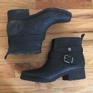 Moto Style Rain Boots